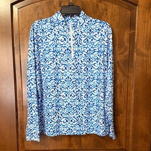 Women’s Gottex patterned quarter zip - XL